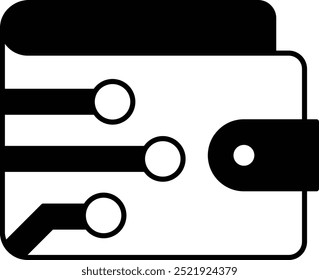 Icono o ilustración de criptomoneda que representa el almacenamiento seguro de moneda digital
