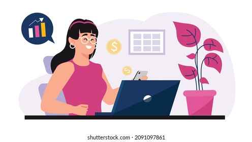 Los comerciantes que ganan la criptografía están ganando dinero intercambiando criptomonedas sentados en casa a través de laptops y móviles, monetización, comerciantes, inversionistas, quedarse en casa, ganar dinero de casa.