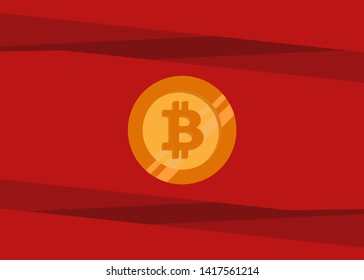 Cryptocurrencies Bitcoin Coin Icons Vector Illustration