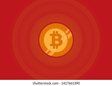 Cryptocurrencies Bitcoin Coin Icons Vector Illustration