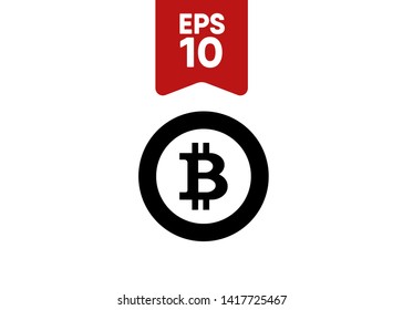 Cryptocurrencies Bitcoin Coin Icons Vector Illustration
