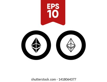 Cryptocurrencies Bitcoin Dash Coin Ripple Coin Ethereum Lite Coin Icons Vector Illustration