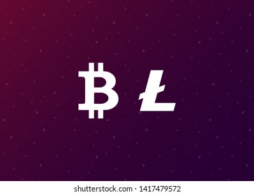 Cryptocurrencies Coin Icons Vector Illustration