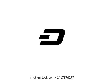 Cryptocurrencies Dash Coin Icons Vector Illustration