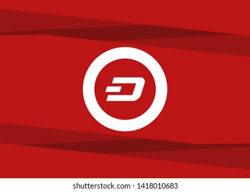 Cryptocurrencies Dash Coin Icons Vector Illustration