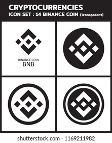 Cryptocurrencies Icon set 14: BINANCE COIN