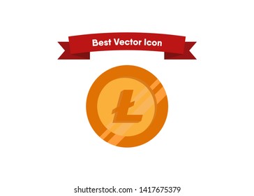 Cryptocurrencies Lite Coin Icons Vector Illustration