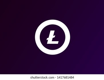 Cryptocurrencies Lite Coin Icons Vector Illustration