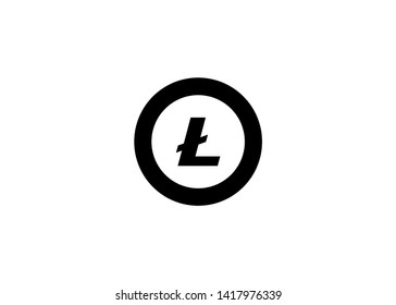 Cryptocurrencies Lite Coin Icons Vector Illustration