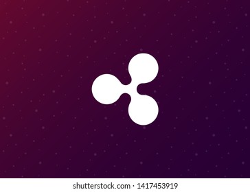 Cryptocurrencies Ripple Coin Icons Vector Illustration