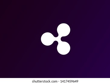Cryptocurrencies Ripple Coin Icons Vector Illustration