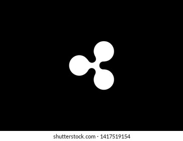 Cryptocurrencies Ripple Coin Icons Vector Illustration