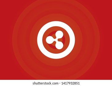 Cryptocurrencies Ripple Coin Icons Vector Illustration