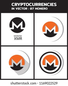 Cryptocurrencies Vector illustration set 07 : Monero