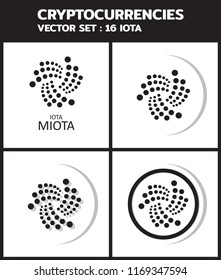 Cryptocurrencies Vector set 16 : IOTA