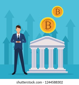 cryptocurrency bank man