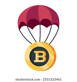 cryptocurrency bitcoin free icon isolated