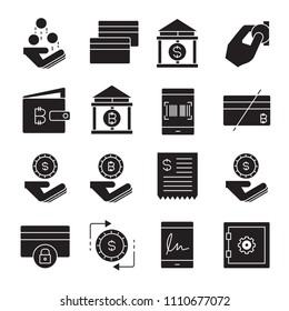 cryptocurrency and bitcoin icons
