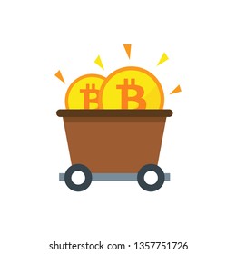 Cryptocurrency - Bitcoin Mine Icon