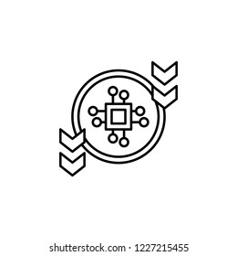 cryptocurrency, block chain icon. Element of block chain icon for mobile concept and web apps. Thin line cryptocurrency, block chain icon can be used for web and mobile