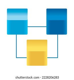 cryptocurrency and blockchain icon isolated flat