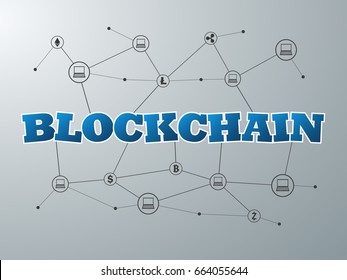 Cryptocurrency and blockchain infographic. Vector illustration.
