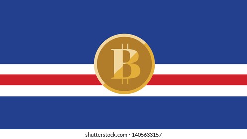 cryptocurrency Cabo Verde clip art.