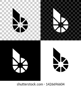 Cryptocurrency coin Bitshares BTS icon on black, white and transparent background. Physical bit coin. Digital currency. Altcoin symbol. Blockchain based secure crypto currency. Vector Illustration