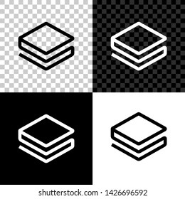 Cryptocurrency coin Stratis STRAT icon on black, white and transparent background. Physical bit coin. Digital currency. Altcoin symbol. Blockchain based secure crypto currency. Vector Illustration