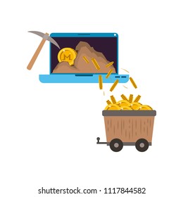 cryptocurrency commerce technology set icons