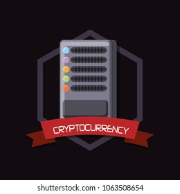 Cryptocurrency concept design