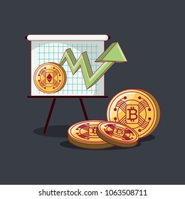 Cryptocurrency concept design