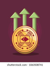 Cryptocurrency concept design