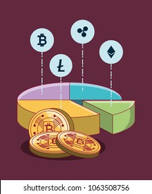 Cryptocurrency concept design