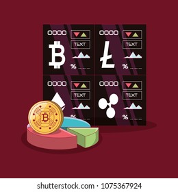 Cryptocurrency concept design