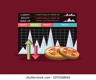Cryptocurrency concept design
