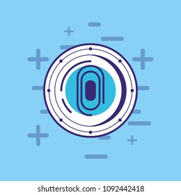 Cryptocurrency concept design