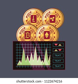 Cryptocurrency concept design