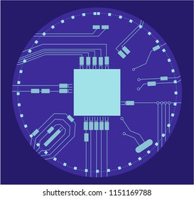 Cryptocurrency concept illustration background