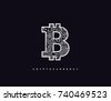 cryptocurrency logo circuit