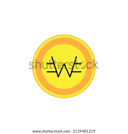 Cryptocurrency or Crypto coins Logo Set in Market. Vector Files
