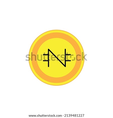 Cryptocurrency or Crypto coins Logo Set in Market. Vector Files