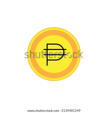Cryptocurrency or Crypto coins Logo Set in Market. Vector Files