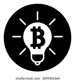 Cryptocurrency Currency Bitcoin Money Flat Icon Isolated On White Background
