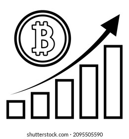 Cryptocurrency Currency Bitcoin Money Flat Icon Isolated On White Background