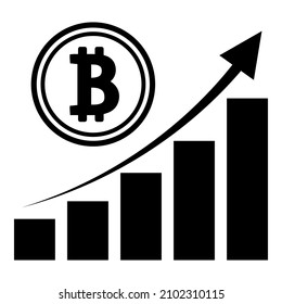 Cryptocurrency Currency Bitcoin Money Flat Icon Isolated On White Background