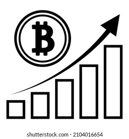 Cryptocurrency Currency Bitcoin Money Flat Icon Isolated On White Background