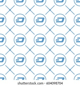 Cryptocurrency dash seamless business pattern free trade