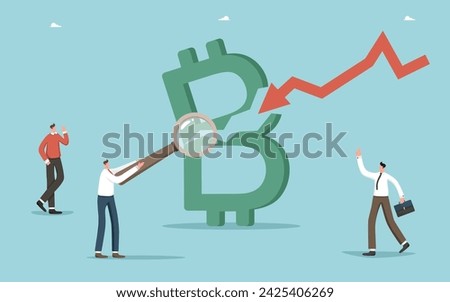 Cryptocurrency decline in value during market downturn, digital currency collapse, finding strategy to survive during crisis, consequences of declining foreign exchange market, arrow breaking Bitcoin.
