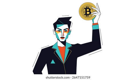 Criptomoeda Ativos digitais e revolução de tecnologia financeira